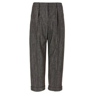 Brunello Cucinelli Lurex Trousers With Stretched Pleat - NWT